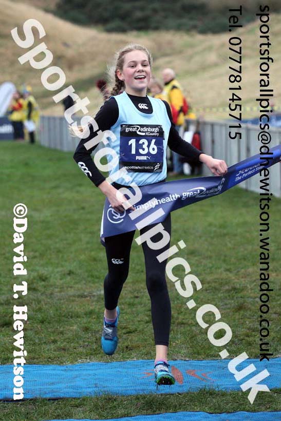 Girls under-15 Inter-District, 2017 Great Edinburgh Cross Country. Photo: David T. Hewitson/Sports for All PIcs